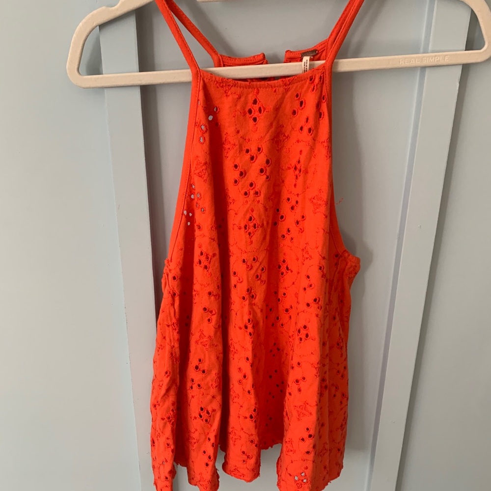 Free People Orange top